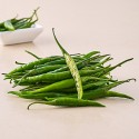fresho! Green Long Chilli - Medium, 1 kg