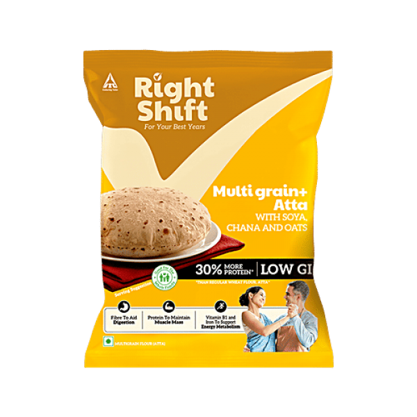 Right Shift Multigrain+ Atta With Soya, Channa & Oats, 5 kg