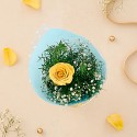 The Floral Portrait 1 Stem Yellow Rose Bouquet, 1 pc (Set of 1)